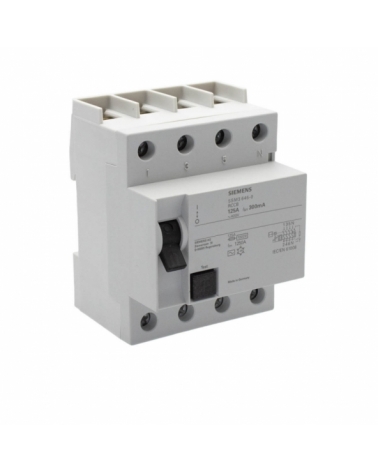 Siemens 5SM3645-0 Interruptor diferencial 4P 125A AC 300mA 400V