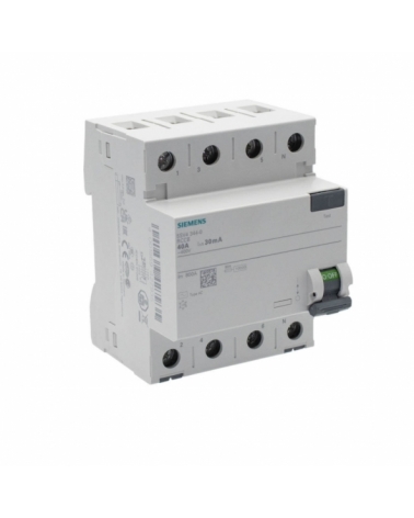 Siemens 5SV4344-0 Interruptor diferencial 2P 63A AC 30mA 230V