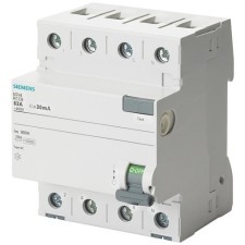 Siemens 5SV4644-0 Interruptor diferencial 2P 63A AC 300mA 230V