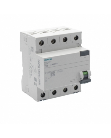 Siemens 5SV4646-0 Interruptor diferencial 2P 63A AC 300mA 230V