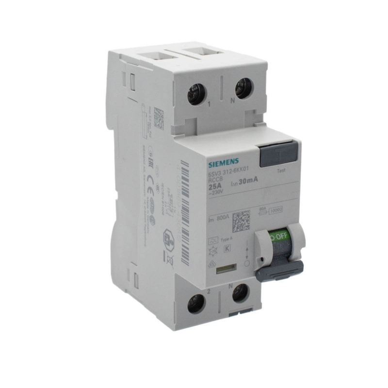 Siemens 5SV3312-6KK01 Interruptor diferencial con retardo 2P 25A A 30mA 230V