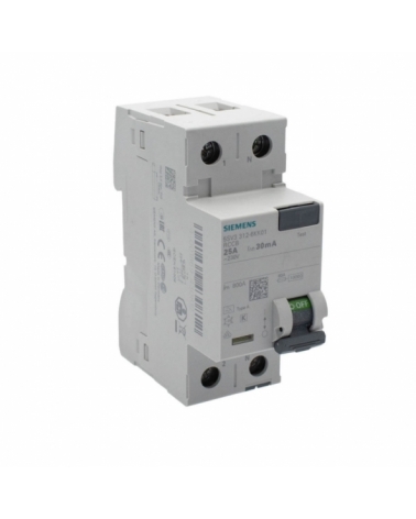 Siemens 5SV3312-6KK01 Interruptor diferencial con retardo 2P 25A A 30mA 230V