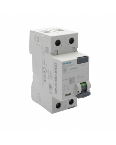 Siemens 5SV3314-6KK01 Interruptor diferencial con retardo 2P 40A A 30mA 230V
