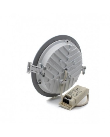 Downlight LED empotrable 13W gris - ¡descúbrela en 360°! - DivisionLED