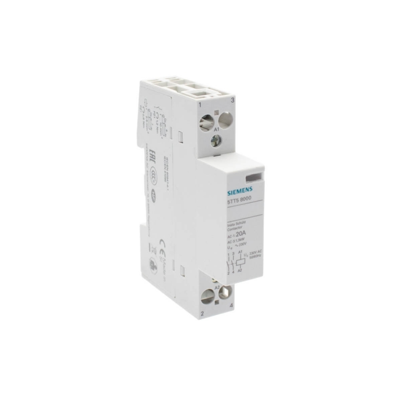 Siemens 5TT5800-0 Contactor instalación 2NA 20A 2P 230VAC