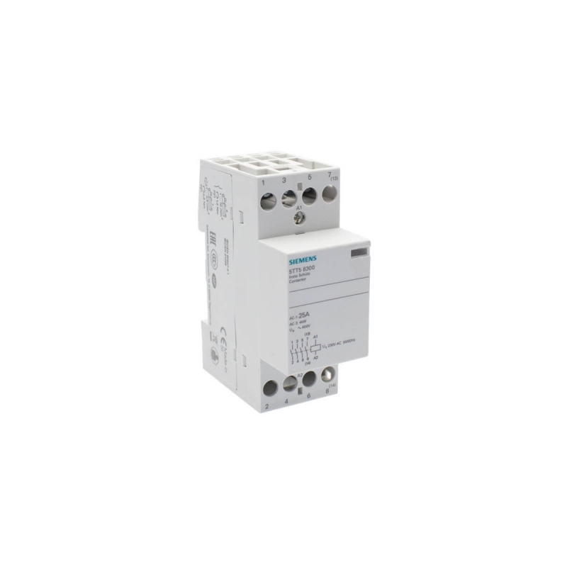 Siemens 5TT5830-0 Contactor instalación 4NA 25A 4P 230VAC
