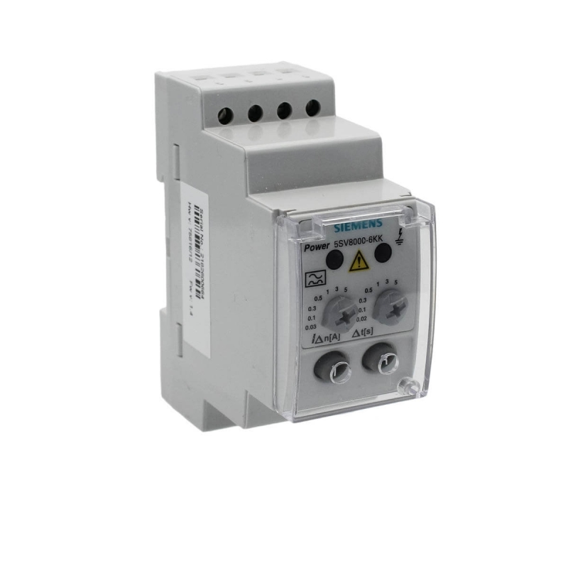 Siemens 5SV8000-6KK Relé analógico de corriente residual 2 módulos