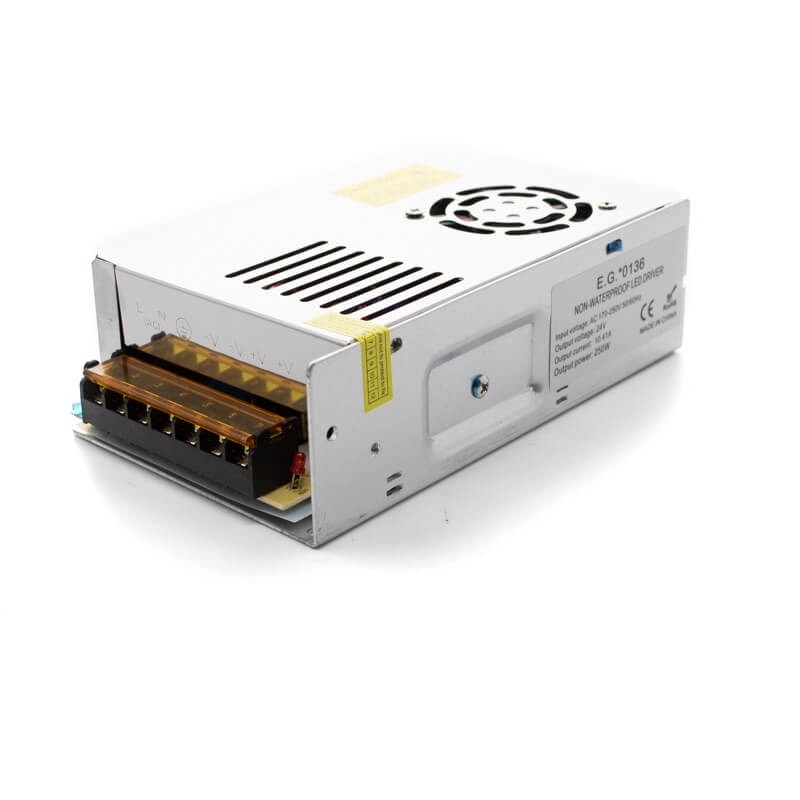 Fuente de alimentación TR 250W 24V - ¡imagen en 360°! - DivisionLED