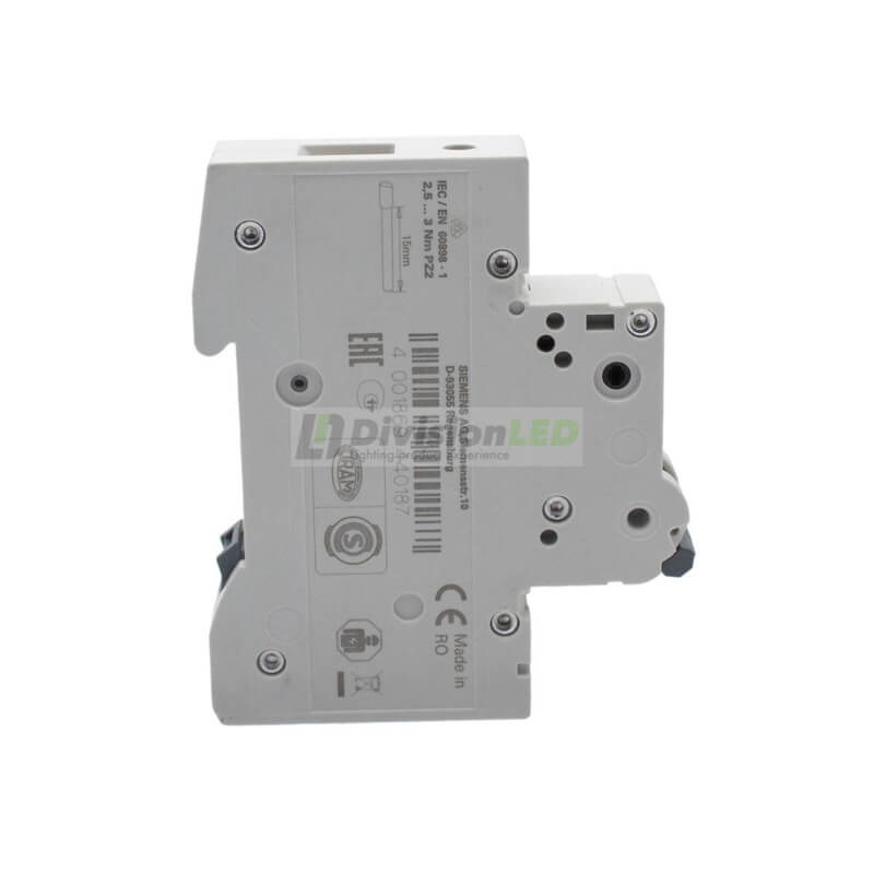 Siemens 5SL4120-7 Interruptor magnetotérmico 1P 20A C 10kA 230/400V
