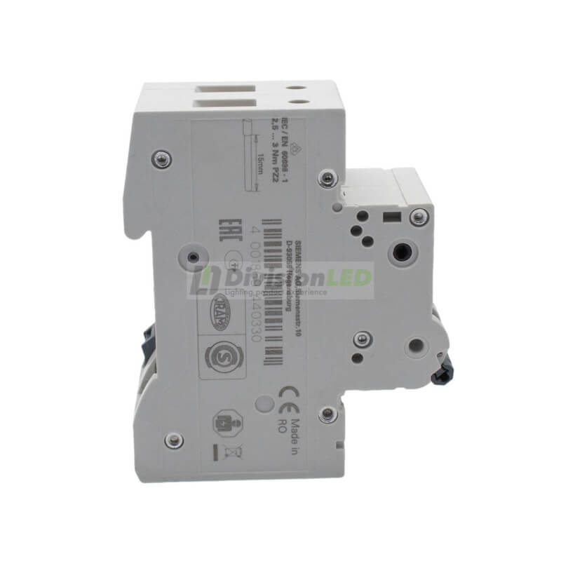 Siemens 5SL4210-7 Interruptor magnetotérmico 2P 10A C 10kA 400V