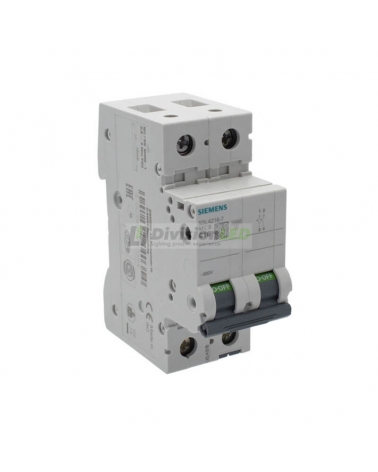 Siemens 5SL4216-7 Interruptor magnetotérmico 2P 16A C 10kA 400V