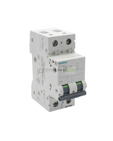 Siemens 5SL4240-7 Interruptor magnetotérmico 2P 40A C 10kA 400V
