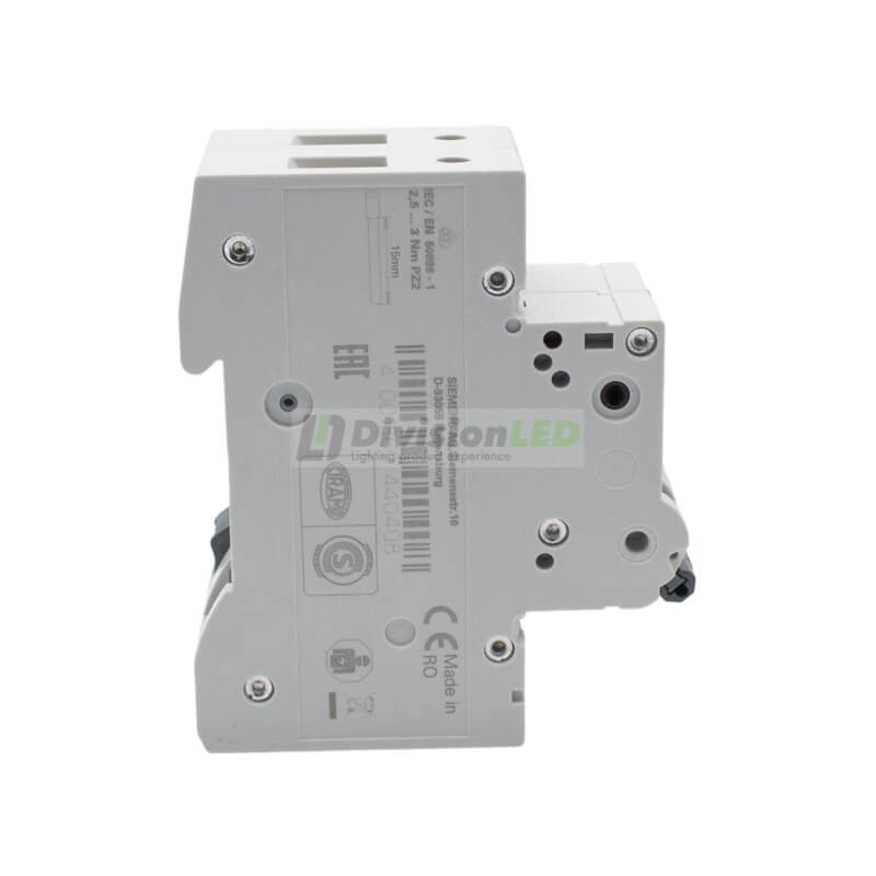 Siemens 5SL4250-7 Interruptor magnetotérmico 2P 50A C 10kA 400V