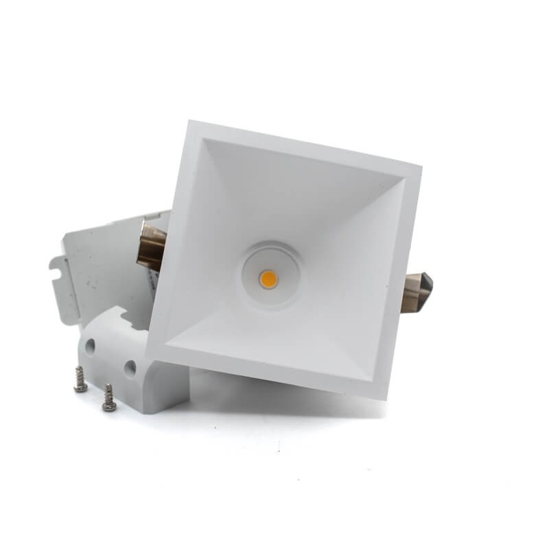 Downlight LED empotrable cuadrado 5.8W - ¡en 360°! - DivisionLED