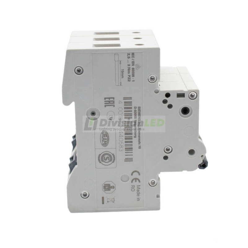 Siemens 5SL4350-7 Interruptor magnetotérmico 3P 50A C 10kA 400V