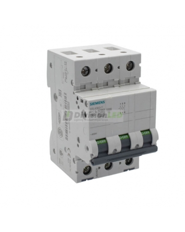 Siemens 5SL4363-7 Interruptor magnetotérmico 3P 63A C 10kA 400V