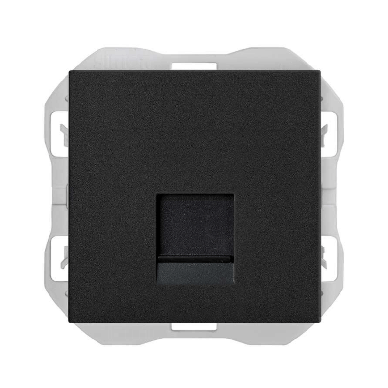 SIMON 20000087-098 Tapa RJ45 sin conector negro mate SIMON 270