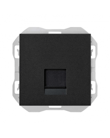 SIMON 20000087-098 Tapa RJ45 sin conector negro mate SIMON 270