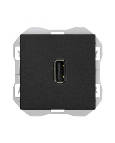 SIMON 20000090-098 Conector USB datos tipo A negro mate SIMON 270