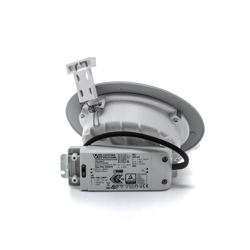 Downlight LED empotrable 10.9W gris - ¡imagen en 360°! - DivisionLED