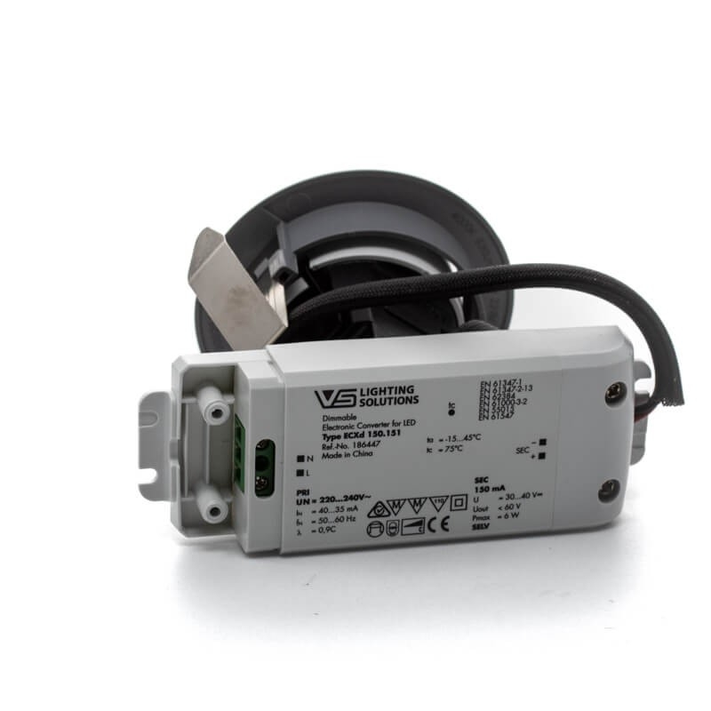 Downlight LED empotrable basculante 5.8W gris - ¡en 360°! - DivisionLED