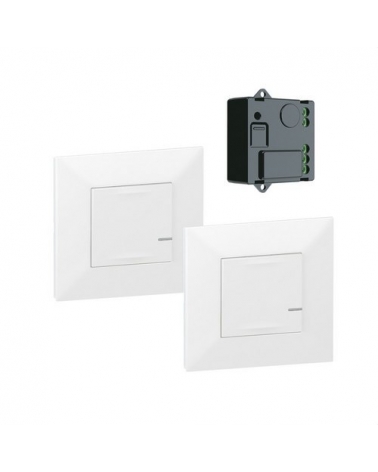 LEGRAND 741820 pack micromodulo + 2 comandos ilumacion blanco VALENA NEXT WITH NETATMO