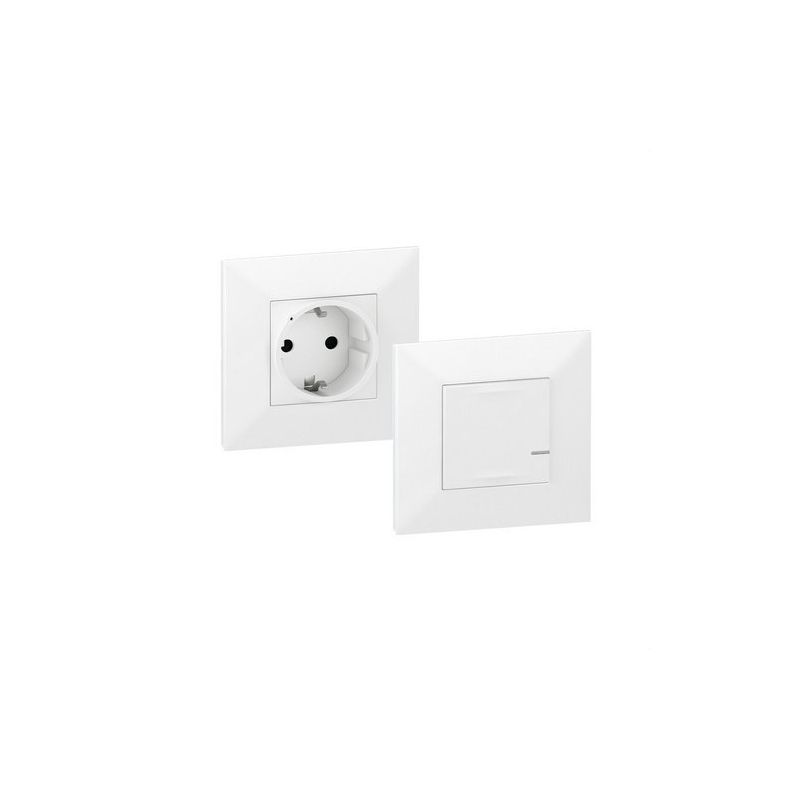 LEGRAND 741824 pack base de corriente 2P+T+comando blanco VALENA NEXT WITH NETATMO