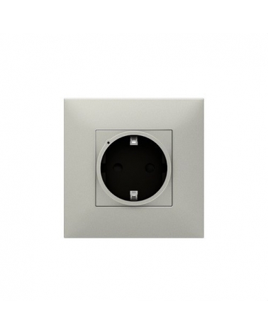 LEGRAND 741841 base de corriente 2P+T aluminio VALENA NEXT WITH NETATMO