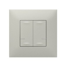 LEGRAND 741842 comando doble iluminacion aluminio VALENA NEXT WITH NETATMO