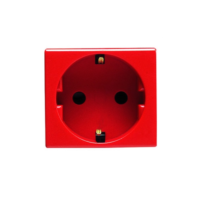 GEWISS GW20297 base syst. 2P+T 16A norma alemana roja