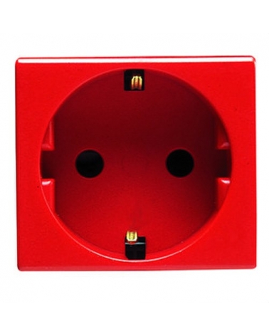 GEWISS GW20297 base syst. 2P+T 16A norma alemana roja