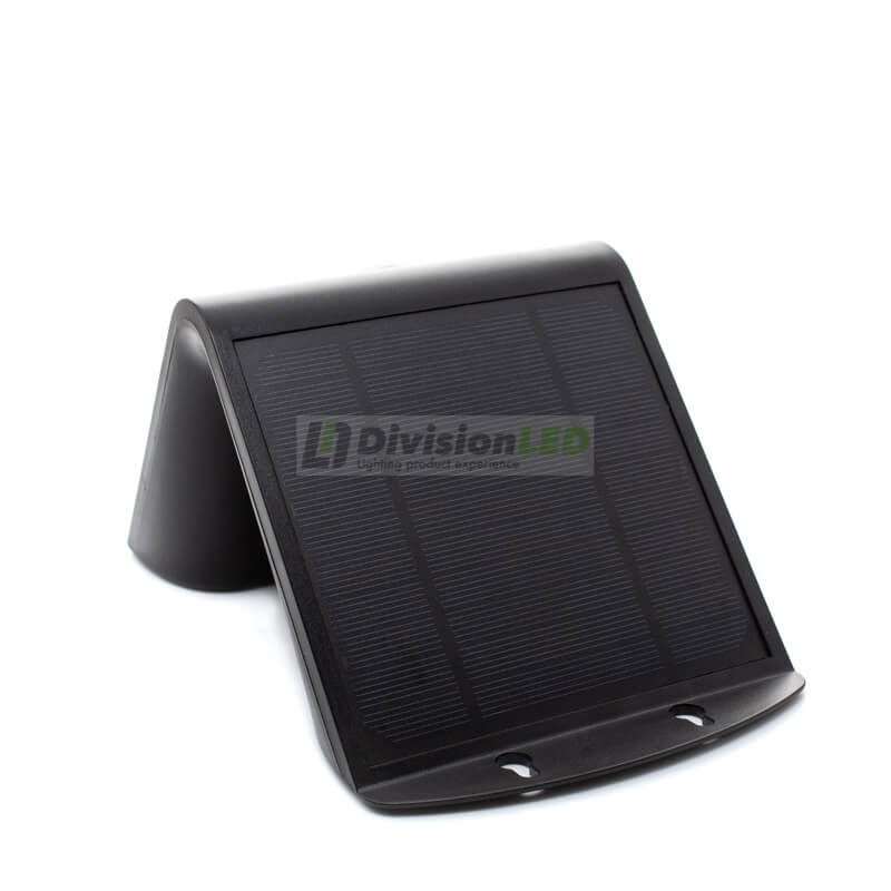 Foco solar sensor 3.2W IP44 negro - ¡descúbrelo en 360°! - DivisionLED