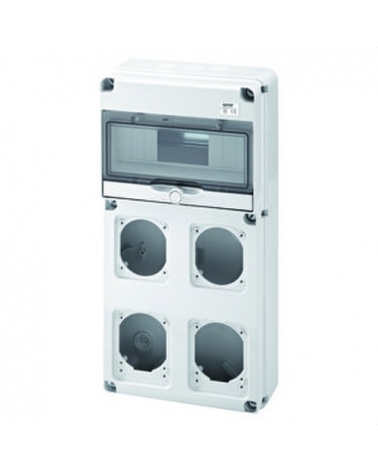 GEWISS GW68003N cuadro q-din10 4 bases 16 32a IP65