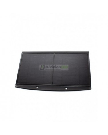 Foco solar sensor 6.8W IP44 negro - ¡descúbrelo en 360°! - DivisionLED