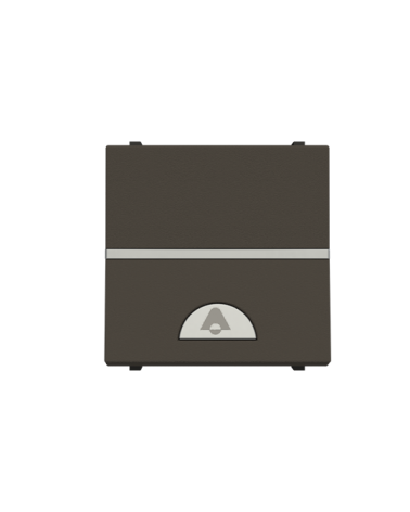 Pulsador grabado campana Niessen Zenit N2204 AN modulo ancho antracita