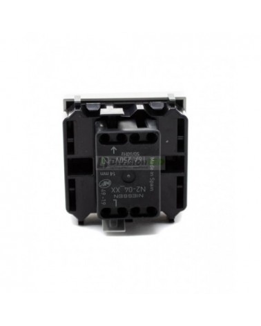 Pulsador grabado luz Niessen Zenit N2204.2 BL modulo ancho blanco