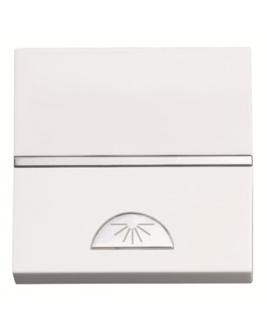 Pulsador grabado luz Niessen Zenit N2204.2 BL modulo ancho blanco