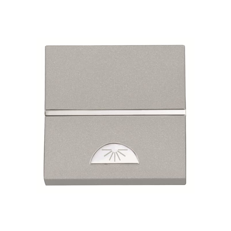 Niessen Zenit N2204.2 PL Pulsador grabado luz modulo ancho plata