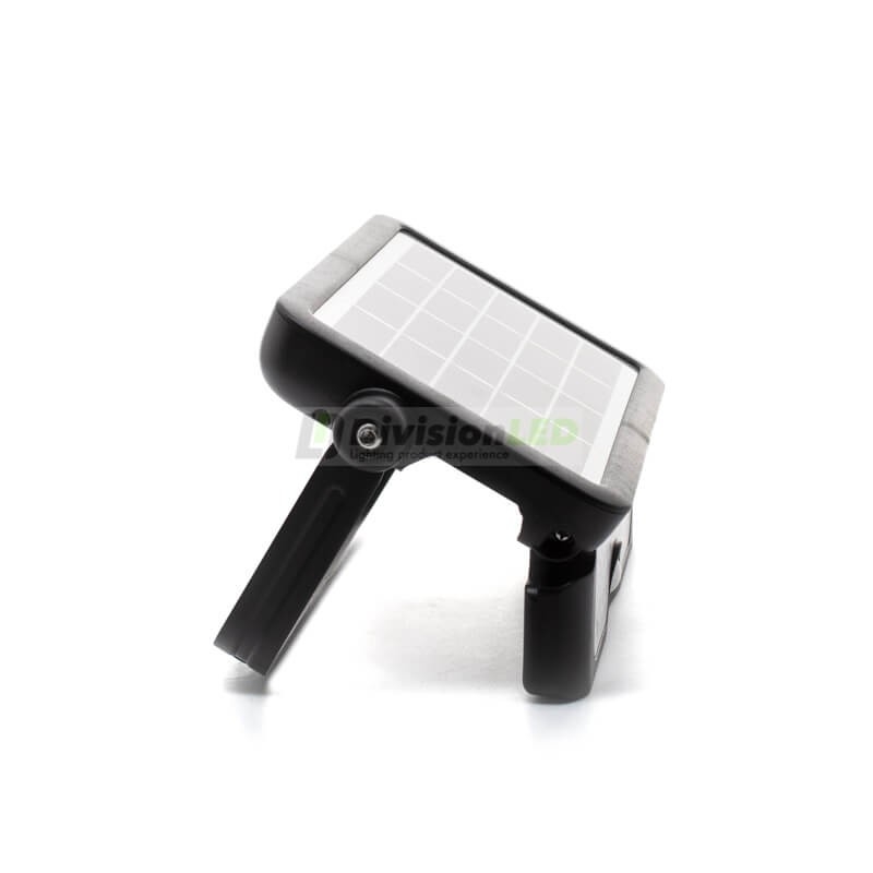Foco solar sensor 5W IP65 negro - ¡descúbrelo en 360°! - DivisionLED