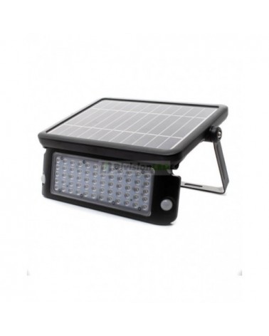 Foco solar sensor 10W IP65 negro - ¡descúbrelo en 360°! - DivisionLED