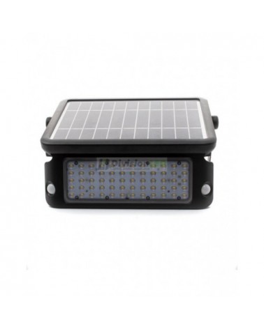 Foco solar sensor 10W IP65 negro - ¡descúbrelo en 360°! - DivisionLED