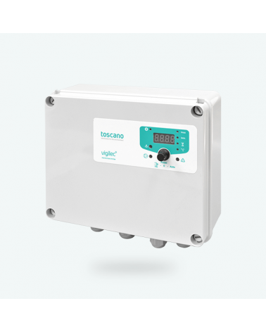 TOSCANO 10000169 Módulo VIGILEC MINI V1N con 1 bomba multiusos monofásico/trifásico 12A