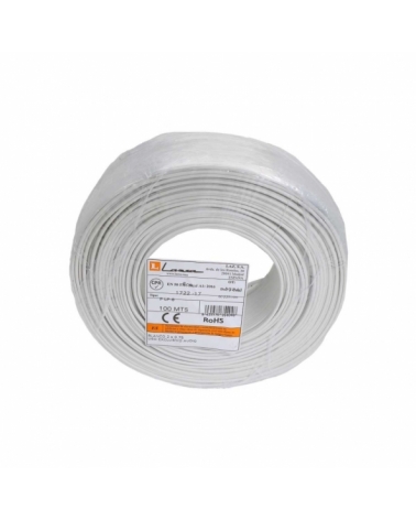Cable Paralelo blanco polarizado 2x0.75mm Rollo 100m P-LP8 LAZSA 6022