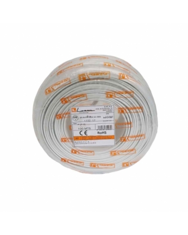 Cable Paralelo blanco polarizado 2x1.5mm Rollo 100m P-LP15 LAZSA 6024