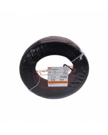 Cable Paralelo Rojo/Negro 2x1mm Rollo 100m P-L10 LAZSA 6039