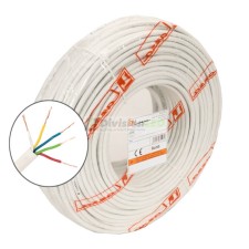 Cable portero automático 5 hilos 0,22mm blanco Rollo 100m LAZSA 6705 LAZSA 6705