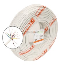 Cable portero automático 12 hilos 0,22mm blanco Rollo 100m LAZSA 6712