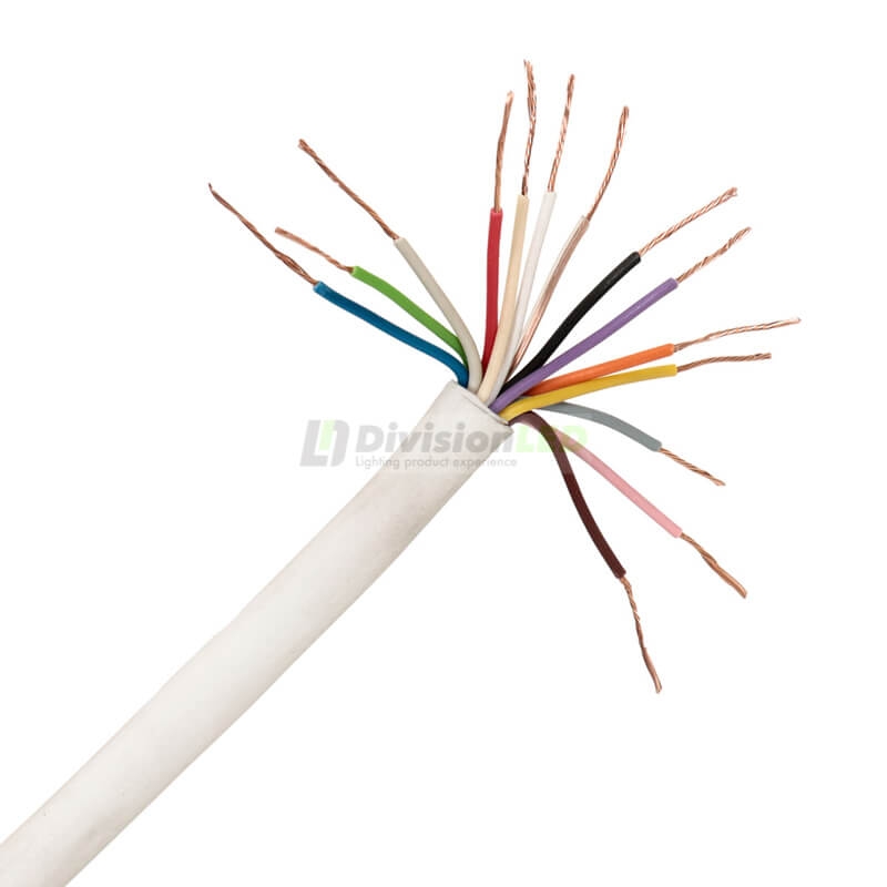 Cable portero automático 14 hilos 0,22mm blanco Rollo 100m LAZSA 6714