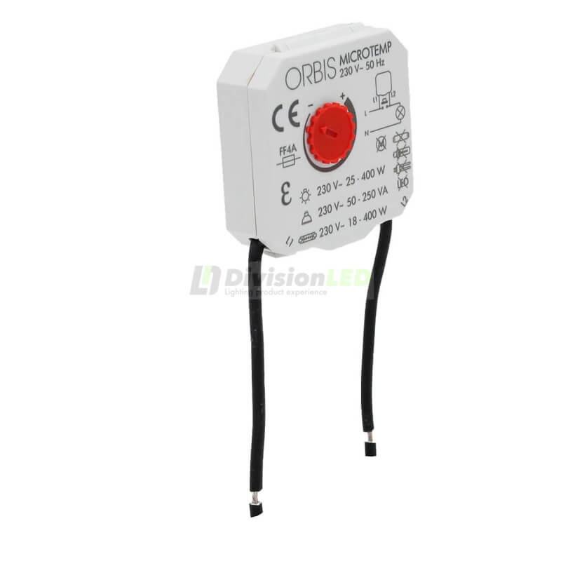 ORBIS OB200004 Temporizador con sensor capacitivo MICROTEMP para montaje en caja de mecanismo universal 230V