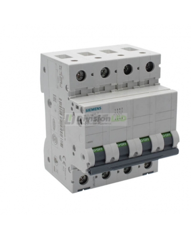 Siemens 5SL4406-7 Interruptor magnetotérmico 4P 6A C 10kA 400V